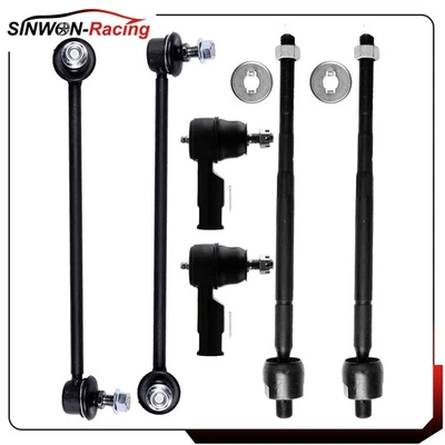6pcs Front Sway Bars Inner Outer Tie Rod Links For Hyundai Tiburon 2003-2008 - Image 1 of 4