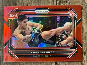 2023 Panini Prizm UFC - Red Prizm #64 John Castaneda /199 (RC) - Picture 1 of 2