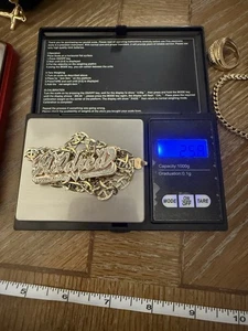 Mildred Name Chain Necklace 14k Two Tone Gold - Picture 1 of 9