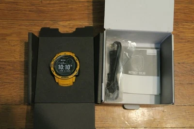 Reloj inteligente Garmin Instinct Solar GPS - Amarillo Sunburst - Modelo 010-02293-19 FS Foto 1 de 4