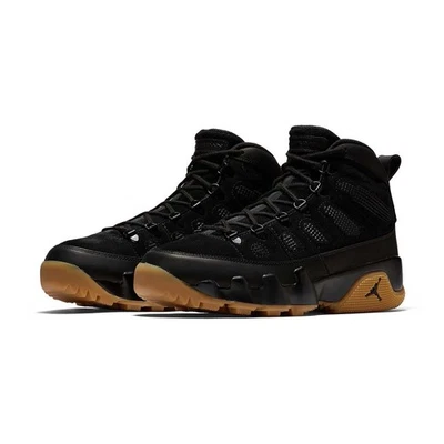 Botas retro Air Jordan 9 para hombre_negro/negro-goma marrón claro Ar4491-025 Foto 1 de 3