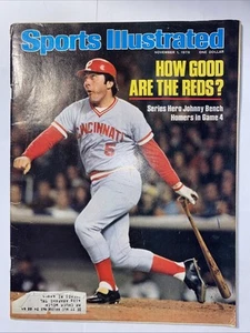 Johnny Bench REDS Sports Illustrated Nov 1 1976 Vintage World Series Magazine - Picture 1 of 19