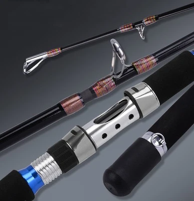 Portable Fishing Rod Trolling Pole Carbon Fiber Boat Spinning Rods Lure 68-250g - Image 1 of 4
