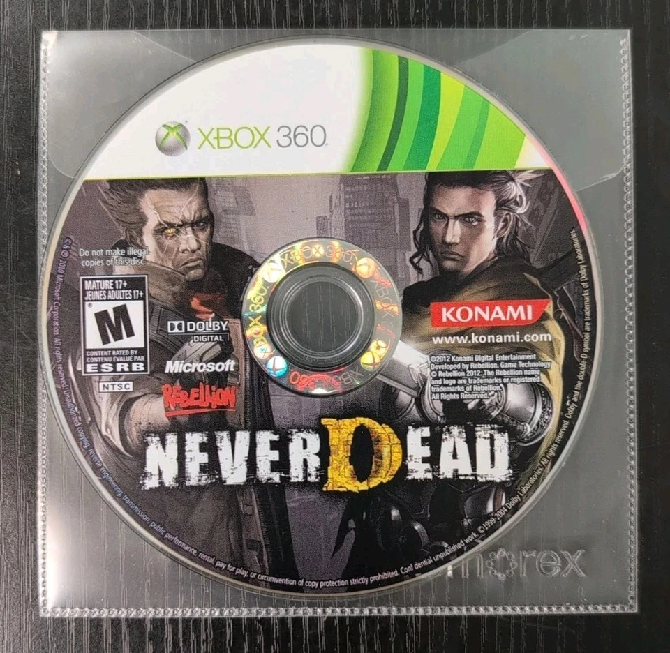 NeverDead (Microsoft Xbox 360, 2012) DISC ONLY - TESTED WORKS - Image 1 of 1