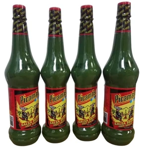 Menge 4 Picamas Verde Scharfe Sauce Salsa Brava 6,2 flüssige Unzen Grüner Pfeffer - Bild 1 von 7