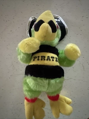 Vintage 1990s Pittsburgh Pirates Stadium Souvenir Pirate Parrot Plush Mascot 12i - Image 1 of 4