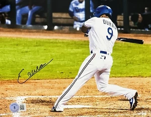 Foto firmata Ezequiel Duran 8x10 2023 World Series Texas Rangers Beckett BAS COA - Foto 1 di 1