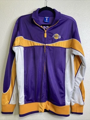 Vintage Lakers Full Zip Jacket Mens Size Medium UNK BLUE LABEL NBA 1990s - Image 1 of 3