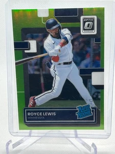2022 Donruss Optic Royce Lewis Rated Rookie Green Prizm RC Twins - Picture 1 of 2