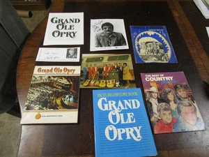 8 Vintage Grand Ole opry country books programs autographs - Picture 1 of 5