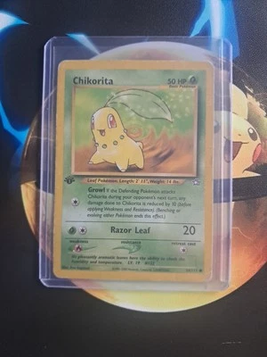 Chikorita 1st Edition Neo Genesis 54/111 WOTC Vintage Pokemon  - Image 1 of 2