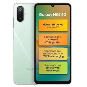 New Samsung Galaxy M06 5G Factory Unlocked Dual SIM-AnTuTu Score 422K+-GREEN - Picture 1 of 7