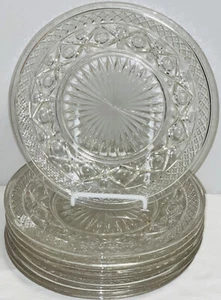 8 Imperial CAPE COD CRYSTAL 8" LUNCHEON PLATES - Picture 1 of 1