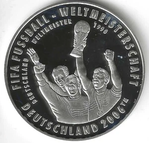 Silbermedaille FIFA Fussball-Weltmeisterschaft 2006, Die Weltmeister 1990 - Bild 1 von 2