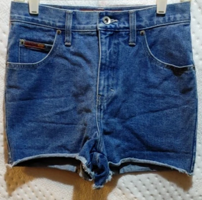 No Excuses Blue Size 7/8 Denim Unhemmed Shorts - Excellent Used Condition! - Image 1 of 2
