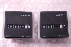 1 x Müller BW 40.X8 230V/50Hz Betriebsstundenzähler - Bild 1 von 3