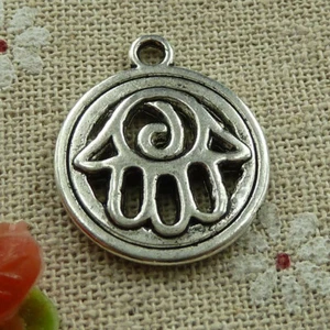 Envío Gratis 60 piezas Dijes de Mano Plata Tibetana 25x21mm L-1574 - Imagen 1 de 4
