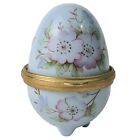 Ayshford China Floral Trinket Egg Box Vintage Collectable Decor - British Made