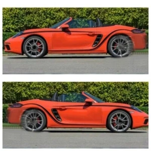 Custom FOR Porsche 911 Boxster GTS 718 Car Vinyl Decals Side Stripe Stickers - Foto 1 di 10
