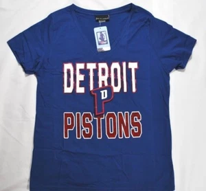 Camiseta NBA Detroit Pistons Mujer Lg Bebé Manga Corta Cuello en V Camiseta NBA 4 Her - Imagen 1 de 9