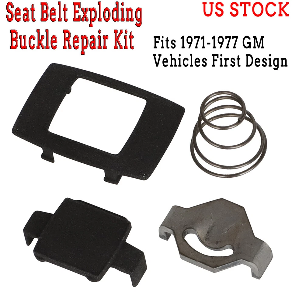Seat Belt Exploding Buckle Repair Kit For 1971-1977 Chevrolet GMC First Design - Imagem 1 de 4