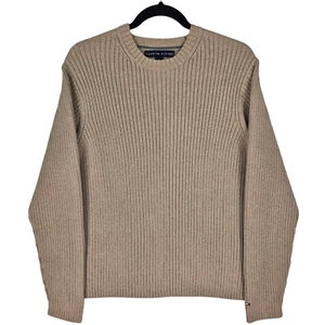 Vintage Tommy Hilfiger Light Brown Cable Knit Sweater Size M - Picture 1 of 3