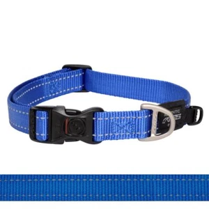 Rogz Classic Reflective Dog Collar, Blue XS, S, M, L, XL, XXL - Picture 1 of 20