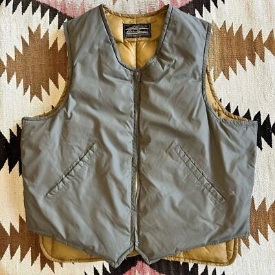 Vintage 1960s Eddie Bauer Down Skyliner Vest Sz L - Image 1 of 4