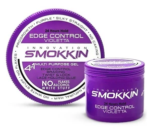 Smokkin Strong Hold Hair Gel, Braiding Gel, Edge Control - 16.9 Fl oz - Purple - Picture 1 of 8