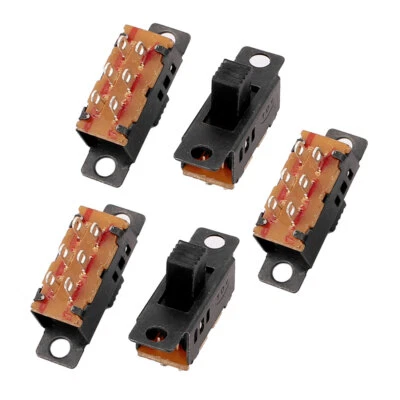 5Pcs 3 Position 6P DPDT Micro Miniature PCB Slide Switch Latching Toggle Switch - Image 1 of 3