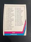 1977-78 OPC O-Pee-Chee WHA Hockey Checklist #58 NM/MT Off-Center Clean Unmarked