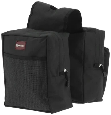Satteltasche Western Horn Doppelpacktasche wasserdicht schwarz - Bild 1 von 2