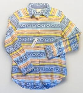 NUEVO CON ETIQUETAS Camisa Ariat Abotonada Para Mujer Talla S Estampado Azteca Suroeste Manga Larga NUEVA - Imagen 1 de 11