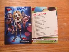 2007 TOPPS HOLLYWOOD ZOMBIES BRITNEY SPEARED CARD SIGNED FRED WHEATON 