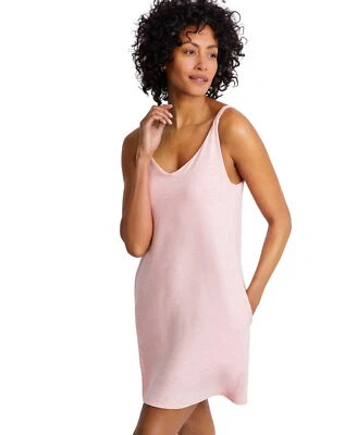 State Of Day Womens Fluid Knit Solid Tank Nightgown Soft Blush Heather Pink L - Image 1 of 4