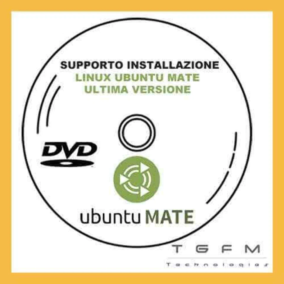 DVD Disco avviabile installazione Linux Ubuntu mate ULTIMA VERS DISPONIBILE - Immagine 1 di 1