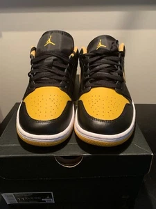Nike Air Jordan 1 Low 553558-072 Black Yellow EU45.5 US11,5 UK10,5 - Bild 1 von 4