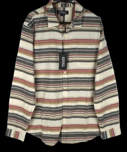 ELEKIEL Men's Multi-Color Striped Button-down Long Sleeve Shirt Size XL - Picture 1 of 7