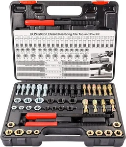 Thread Chaser Set Metric Thread Restorer Tool Thread Cleaner Rethreading Kit - Picture 1 of 9