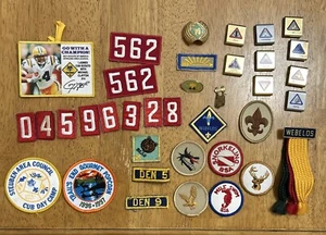 Lote De Colección Webelos Boy Cub Scouts Parche Corbata Deslizable Cinturón Lazo Cinta Parches - Imagen 1 de 7
