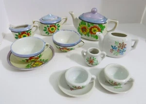 1950's Vintage Tea for Two Child's Lusterware Set & Floral Partial Set Japan - Picture 1 of 5