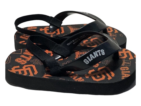 Team Beans MLB San Francisco Giants Baseball Sandals Toddler Size 6 Cover