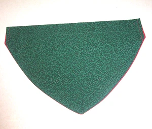Collar Bandana Neck Scarf Christmas Green Print Reversible Medium Dog - Picture 1 of 2