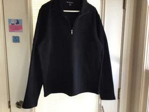Michael Kors Sweatshirt Mens L Blue 1/4 Zip Pullover Long Sleeve - Picture 1 of 10