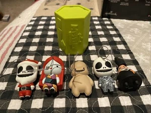 The Nightmare Before Christmas Mystery Ornaments Set of 5 Mayor Santa Jack Oogie - Picture 1 of 6