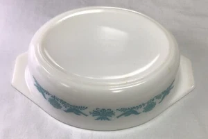 Pyrex Vintage blau Auflaufform blau mit Vögeln 043 1,5 Quart - Bild 1 von 4
