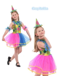 W-M4-3 Circus Clown Girl Toddler Costume - Picture 1 of 16