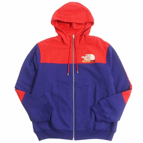 Giacca da pista Gucci x THE NORTH FACE logo con cappuccio zip taglia S usata 2506SM