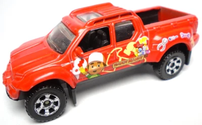 2007 MATCHBOX DISNEY BADLANDER HANDY MANNY RED 1:64 DIECAST 3" PICKUP TRUCK - Image 1 of 4