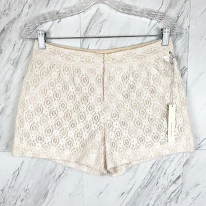 Women LC Lauren Conrad Crochet Lace Shorts Zip Fly Fully Lined $50 Sz 2 - Picture 1 of 10